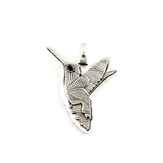 Sterling Silver Hummingbird Totem Pendant 1 | j0391