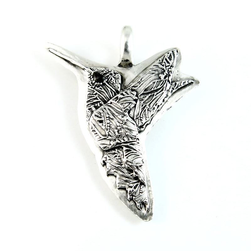 Sterling Silver Hummingbird Totem Pendant