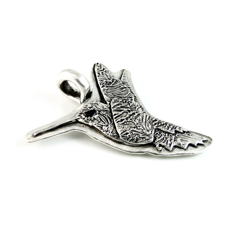 Sterling Silver Hummingbird Totem Pendant