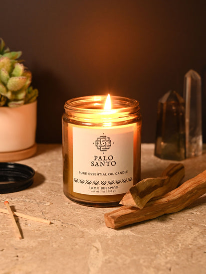 Palo Santo Pure Essential Oil Candle | c16