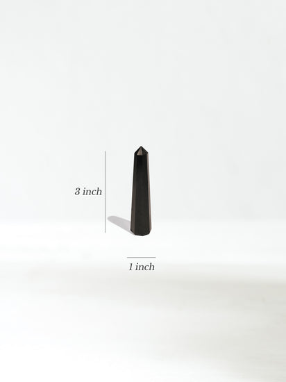 Black Tourmaline Point Dimension | Cg26