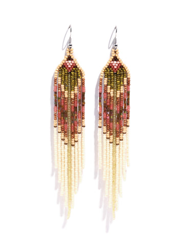 Gold Dust Magic Beaded Earrings