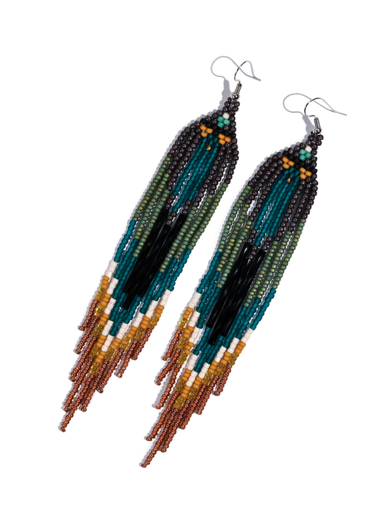 Northern Lights Beaded Earrings