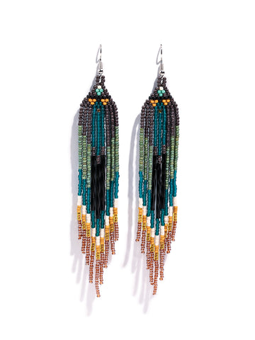 Northern Lights Beaded Earrings