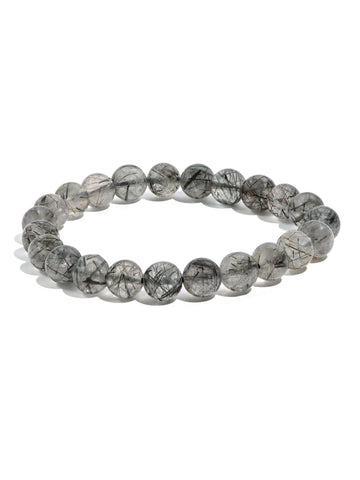 Black Rutilated Quartz Bracelet