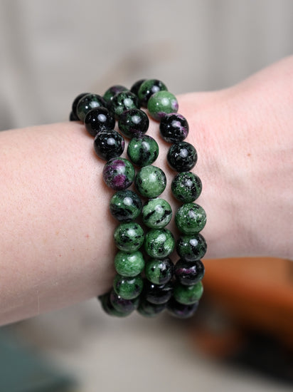 Ruby in Zoisite Bracelet | j0579