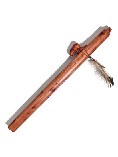 Native American Made Cedar Flute Bear E Minor 3 | mm0207