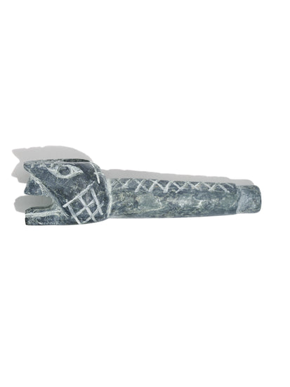 Stone Carved Pipe - Serpent 2 | si0491-Small