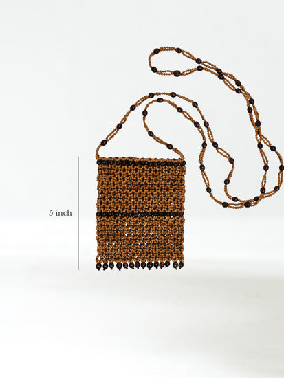 Vintage Shipibo Achira Beaded Purse Dimension | sipc53