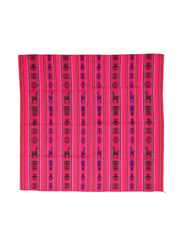 Peruvian Woven Throw - Magenta