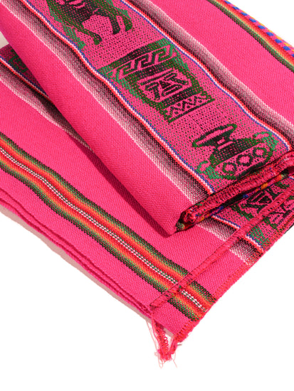 Peruvian Woven Throw - Magenta 2 | tx0049