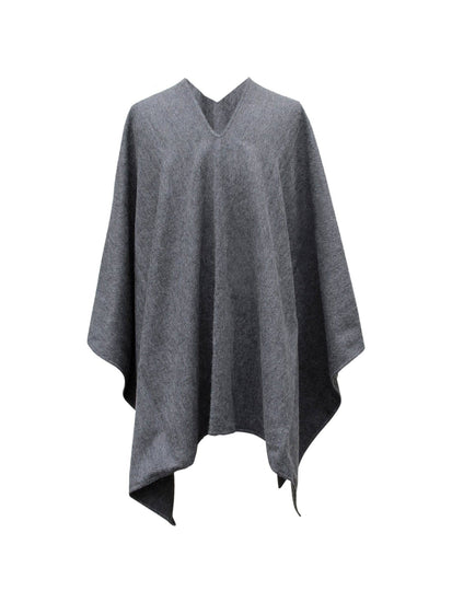 Alpaca Blend Ponchos Alpaca Blend Poncho- Inca Explorer in Gray