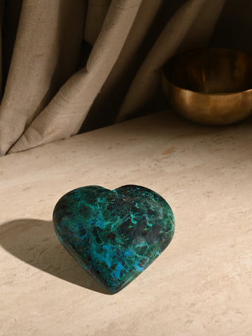 Chrysocolla Heart