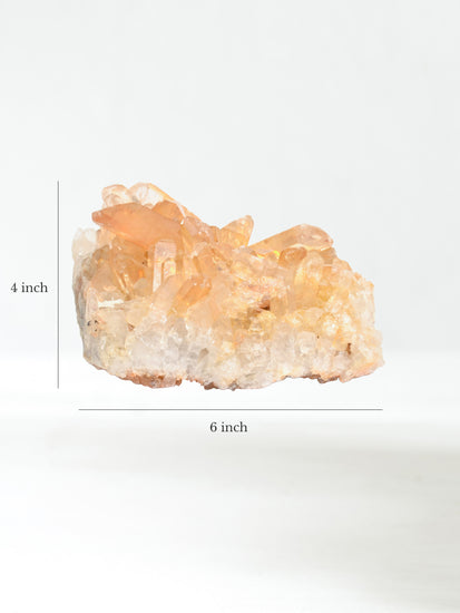 Tangerine Quartz Cluster F Dimension | Cg863