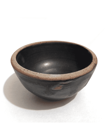 Incense Bowls Black Clay Stoneware Glazed Incense Bowl