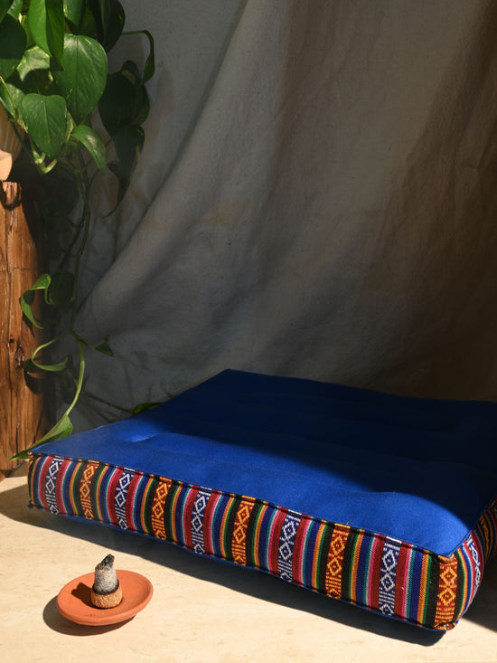 Foldable Lotus Meditation Cushion | pl009-Blue | Blue | Shamans Market