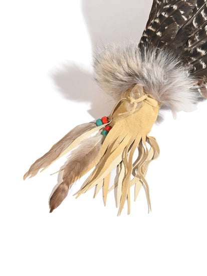 Deluxe Authentic Native American Muscogee Creek Indian Prayer Smudge  Feather Fan