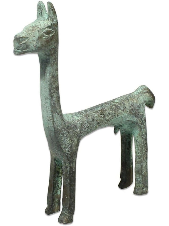 Llama Statue Brass Si0334 35 In Shamans Market