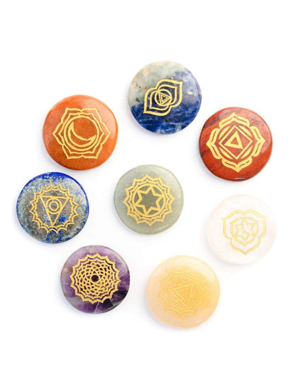 Stone Chakra Set Crystal Thymus Chakra Set DISCOUNTED/2nds