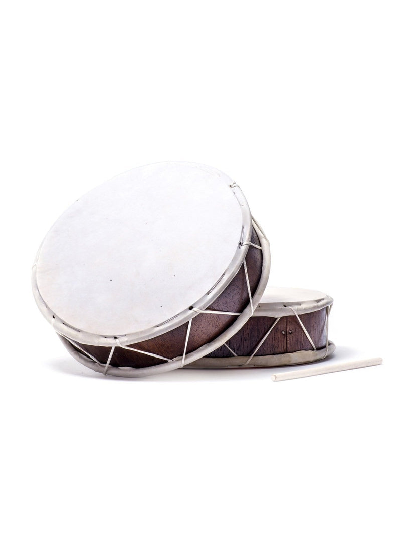 DISCOUNTED/2NDS Peruvian Round Two-Sided Hand Drum 11 in