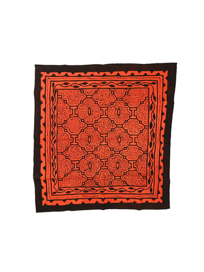 Shipibo Painted Cloth - Henna and Black | tx0186